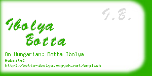 ibolya botta business card